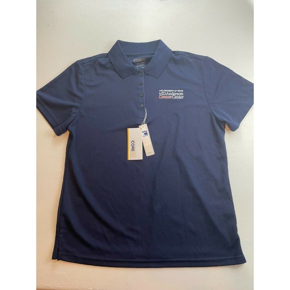 Core 365 Tops - Core 365 Size M Medium Navy Blue Polo Women's MD Anderson UT Medical Center Top